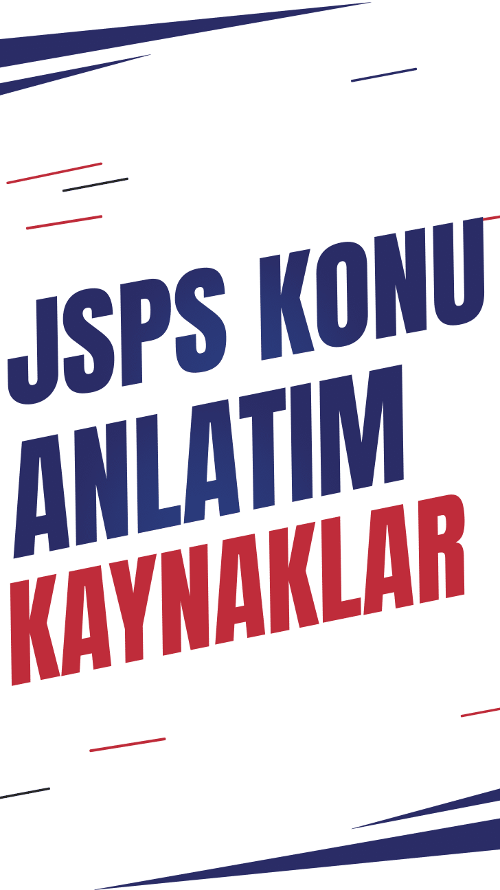 JSPS KONU ANLATIM KAYNAKLARI